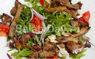 Рецепты вкусных и питательных салатов с вешенками.