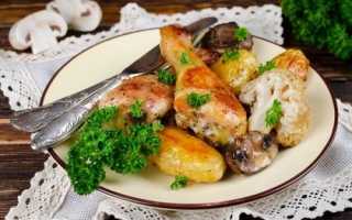 Куриные ножки с картошкой в духовке — самые вкусные рецепты