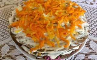 Печеночный торт из куриной печени: 5 пошаговых рецептов