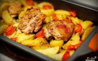 Маринованная в кефире курица и запечённая в духовке до золотистой корочки