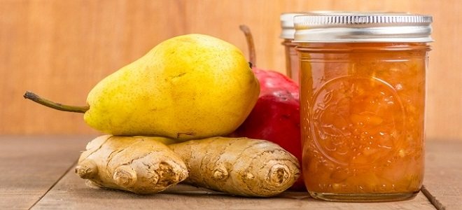 Грушевый конфитюр с имбирем